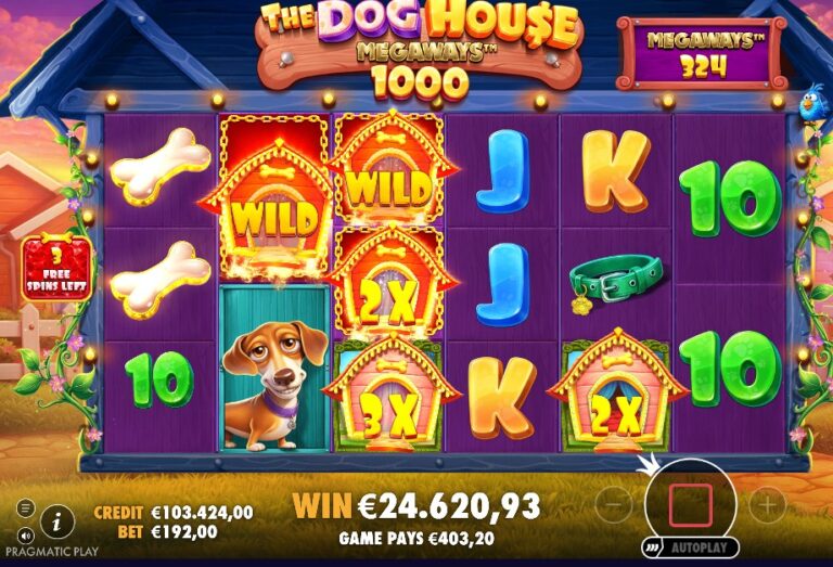 Screenshot 3 van The Dog House Megaways 1000